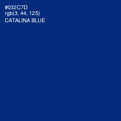 #032C7D - Catalina Blue Color Image